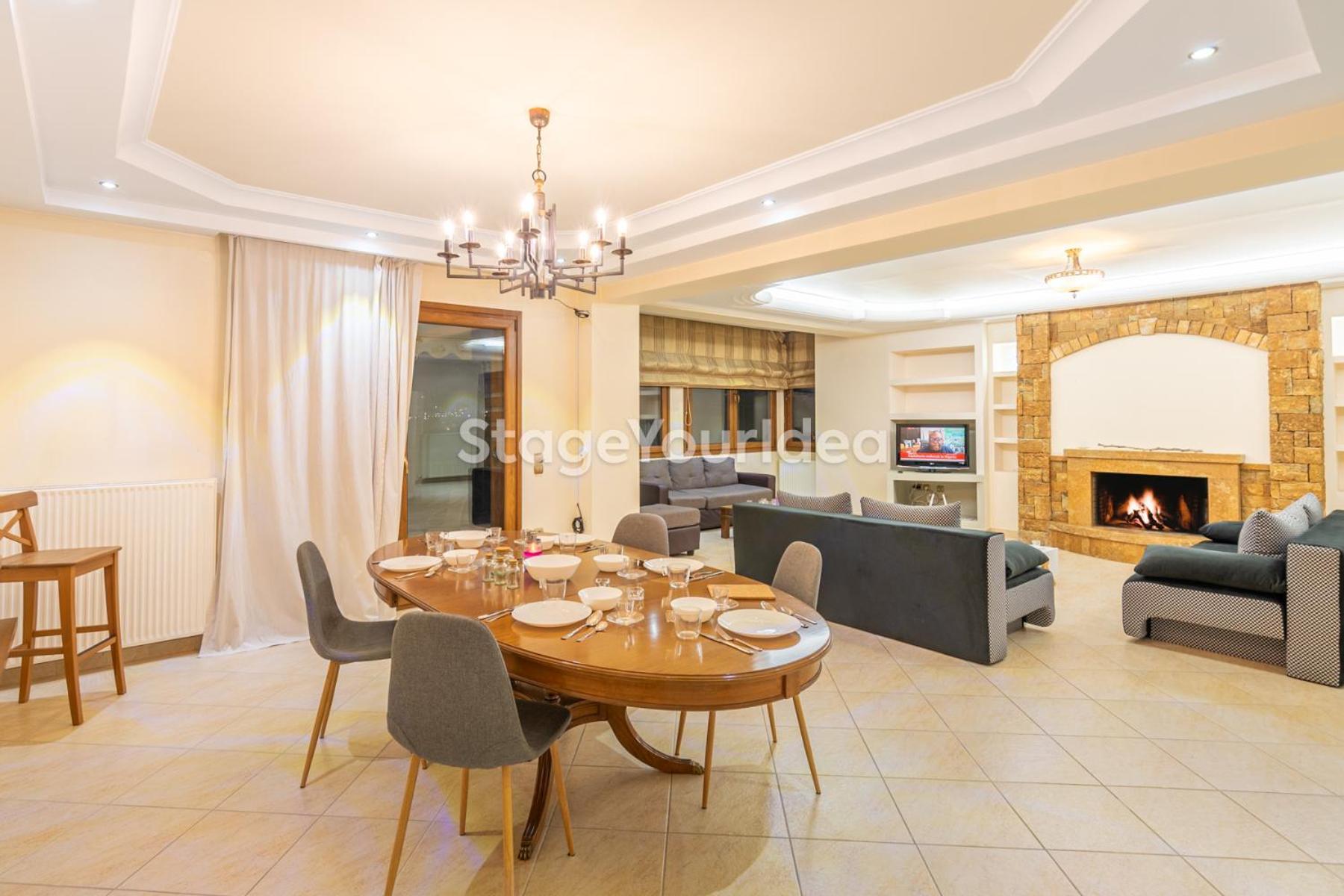 Luxury Appartment, Only 7 Minutes From Thessaloniki Airport And 15 Minutes From City Center ,For 8-23 People Also For Gatherings And Parties Neon Rysion المظهر الخارجي الصورة