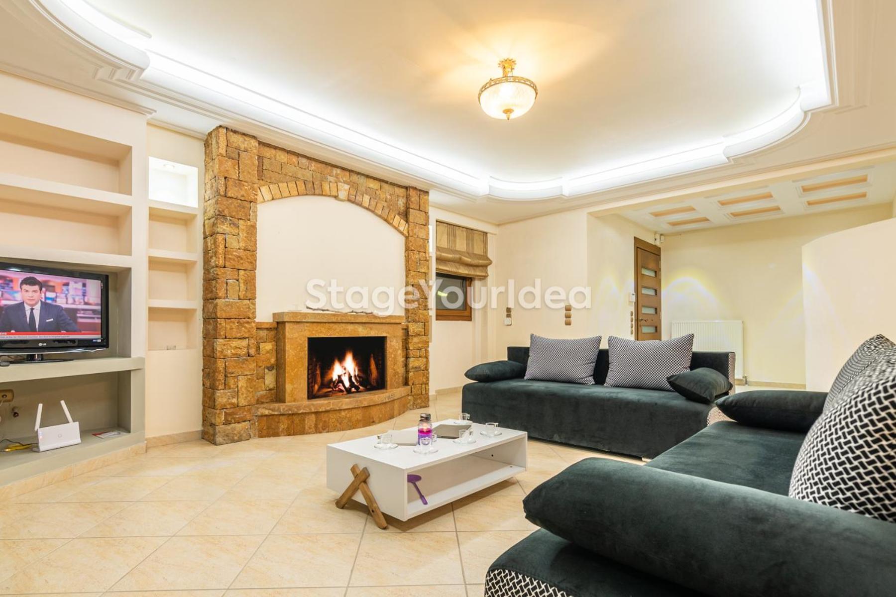 Luxury Appartment, Only 7 Minutes From Thessaloniki Airport And 15 Minutes From City Center ,For 8-23 People Also For Gatherings And Parties Neon Rysion المظهر الخارجي الصورة